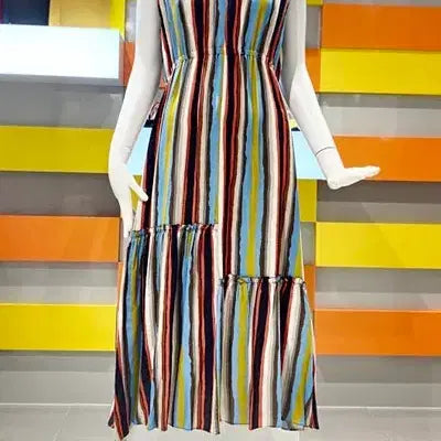 [BUNJANG] Benetton Multicolor Dress / 베네통 멀티컬러 원피스