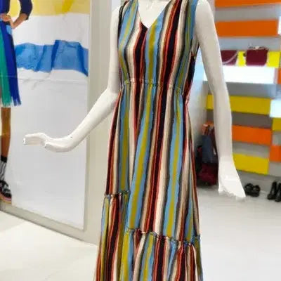 [BUNJANG] Benetton Multicolor Dress / 베네통 멀티컬러 원피스