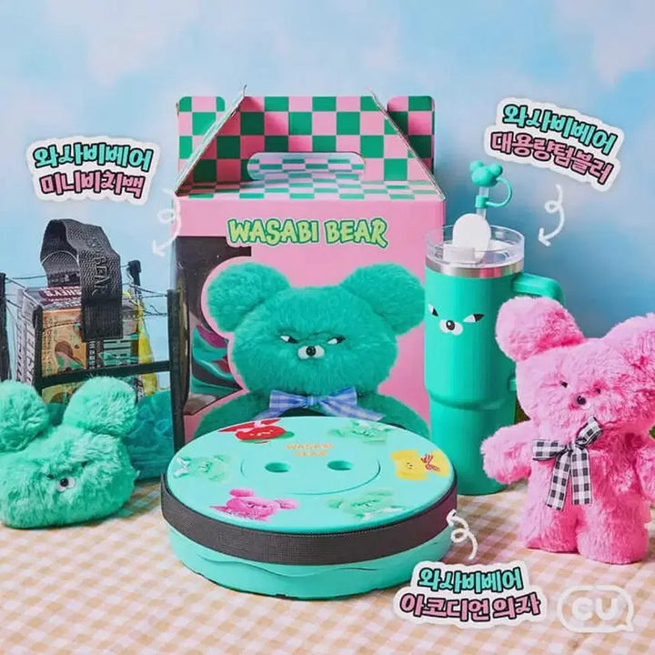 [BUNJANG] Wasabi Bear Collaboration 890ml Large Capacity Tumbler / 와사비베어 890ml 대용량텀블러