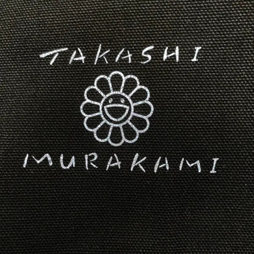 [BUNJANG] Perrotin x Takashi Murakami Black Cotton Collaboration Tote Bag / Perrotin 페로탕 x 무라카미다카시 토트백
