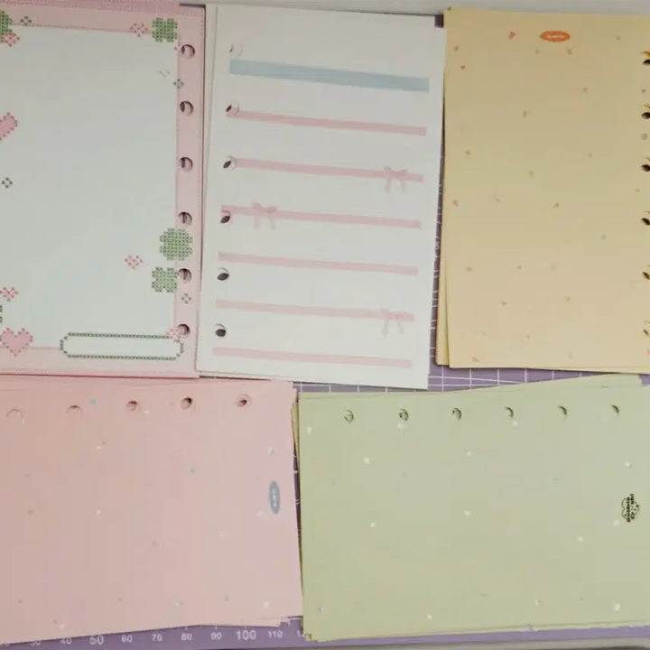 [BUNJANG] Overable Crush A7 Diary Inserts 140 Sheets Bundle Set / 어버블크러쉬 a7 다이어리 속지 140장 일괄