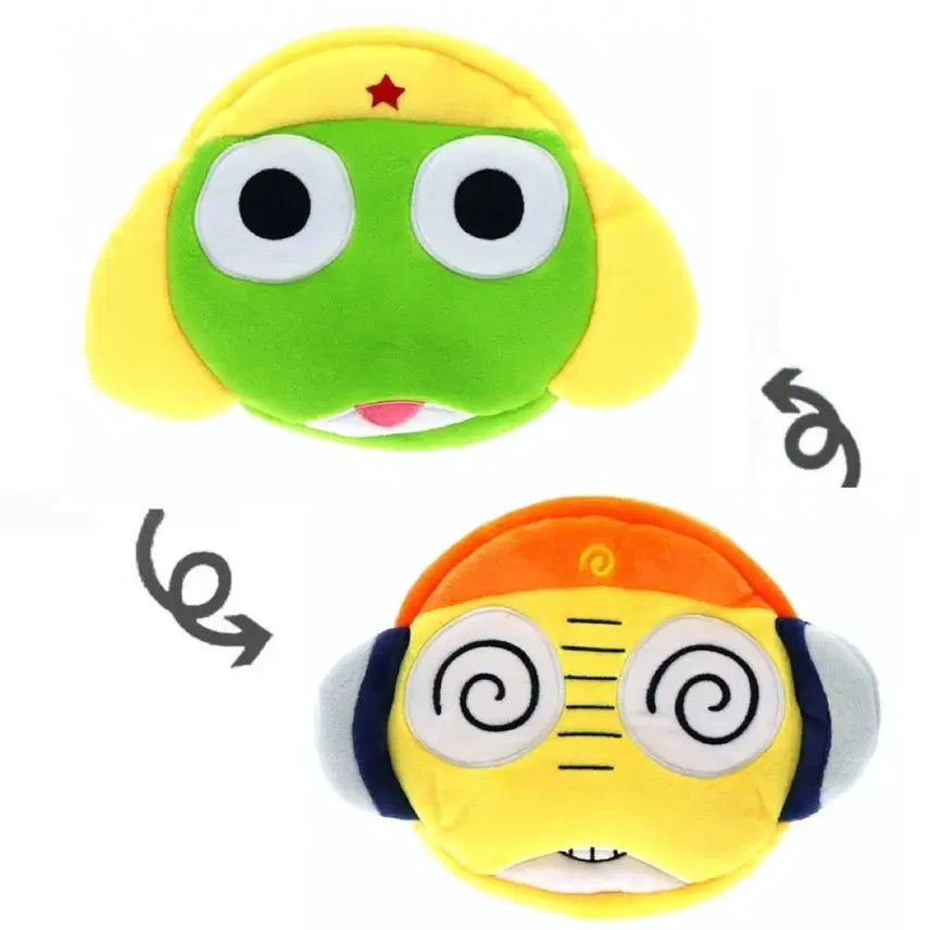 [BUNJANG] Bandai Namco Keroro Gunsou Kururu Reversible Pouch / 개구리중사 케로로 쿠루루 리버시블 파우치(반다이 정품/택 없음)