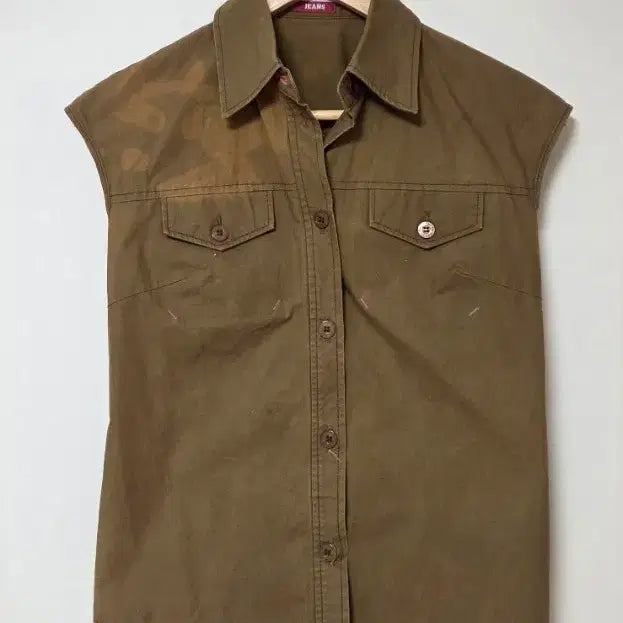 [SOLD OUT] <정품> Paul Smith JEANS 브라운 민소매 셔츠
