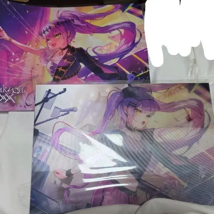 [BUNJANG] Hololive Tokoyami Towa Concert Lenticular Poster &amp; Clear File Set / [판매] 홀로라이브 토코야미 토와 콘서트 렌티큘러 포스터, 클리어 파일
