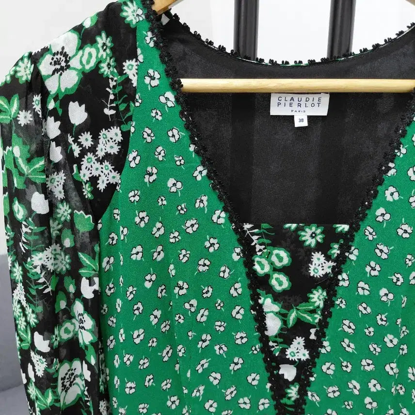 [BUNJANG] Claudie Pierlot Floral Long Dress / 끌로디피에로  플로럴 원피스