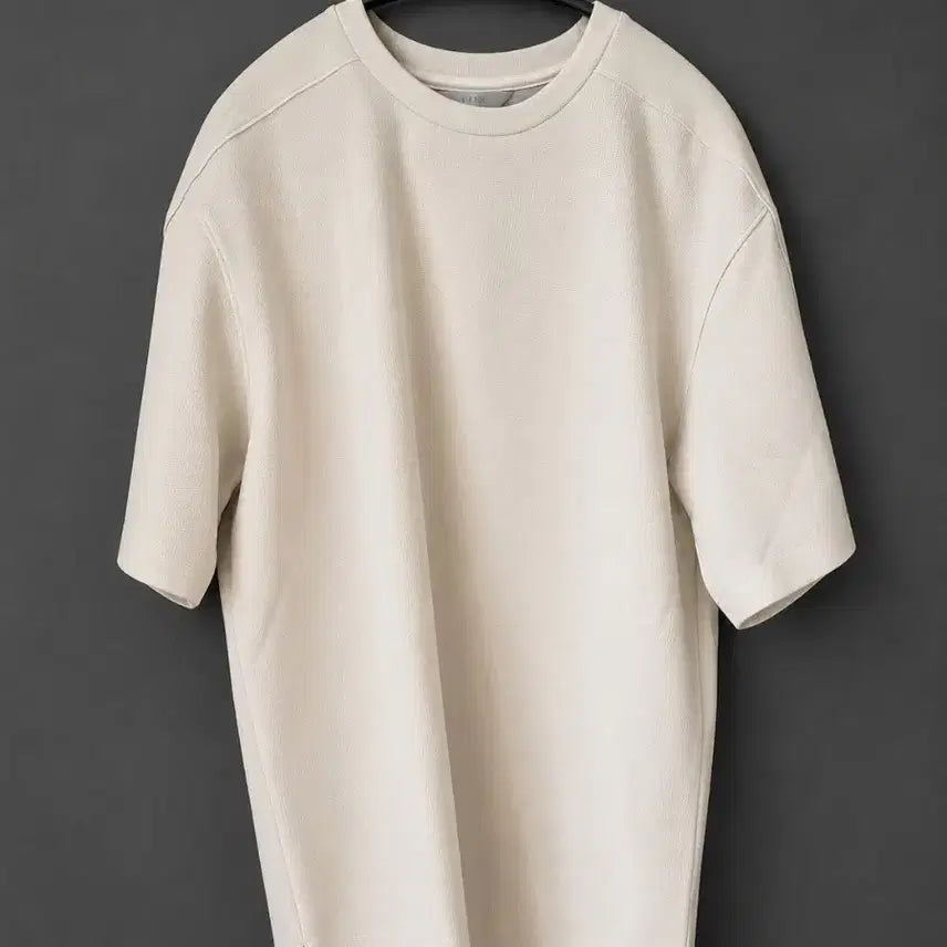[BUNJANG] Time Homme Round Neck Short Sleeve T-Shirt Beige / 새상품 타임옴므 라운드넥 반팔 티셔츠 베이지