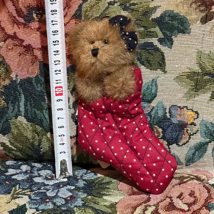 [BUNJANG] Boyds Bears Christmas Stocking Bear Plush / 보이즈베어 크리스마스 양말 곰인형