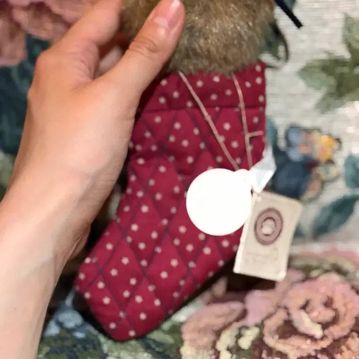 [BUNJANG] Boyds Bears Christmas Stocking Bear Plush / 보이즈베어 크리스마스 양말 곰인형