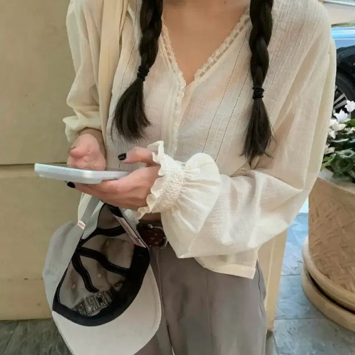 [BUNJANG] Thanat Eden Lace Blouse / 타낫 이든 레이스 블라우스