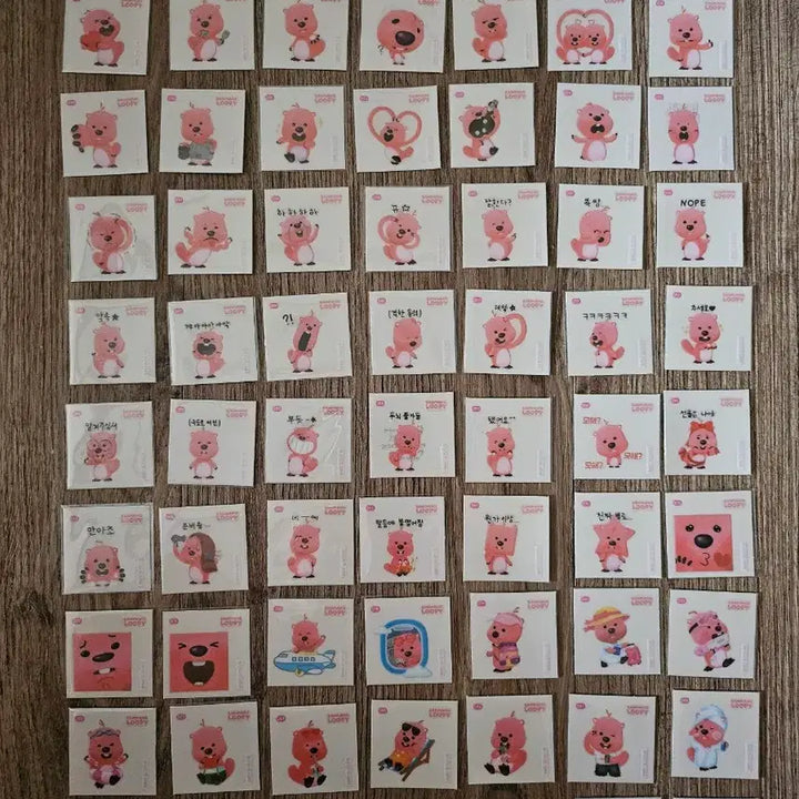 [BUNJANG] Jangmang Luffy 88 Kinds Sticker Bundle Set / 잔망루피띠부씰 88종일괄