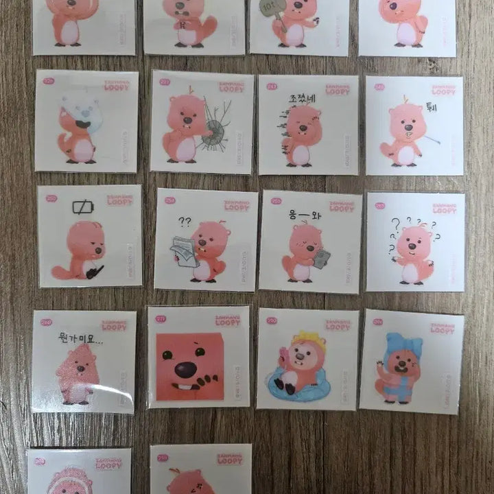 [BUNJANG] Jangmang Luffy 88 Kinds Sticker Bundle Set / 잔망루피띠부씰 88종일괄