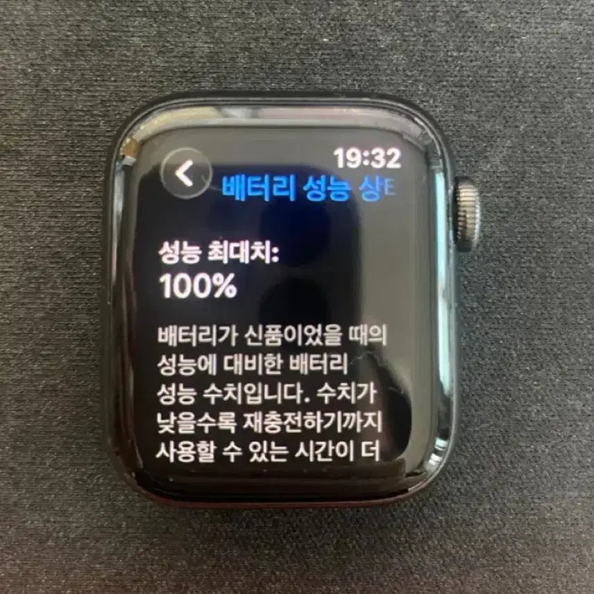 [BUNJANG] Apple Watch Series 6 Stainless Steel Graphite / 애플워치 6 스테인리스 그라파이트 (효율 100%)