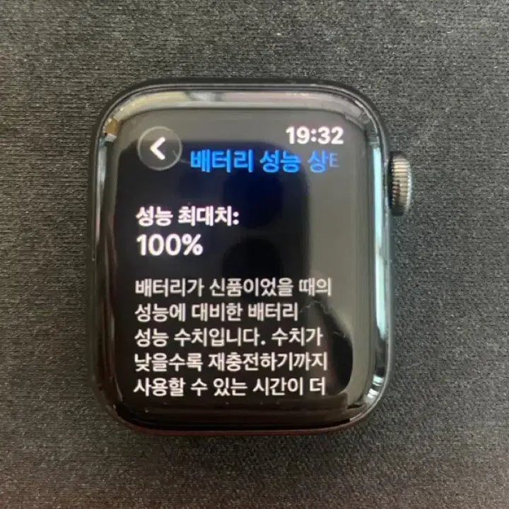 [BUNJANG] Apple Watch Series 6 Stainless Steel Graphite / 애플워치 6 스테인리스 그라파이트 (효율 100%)
