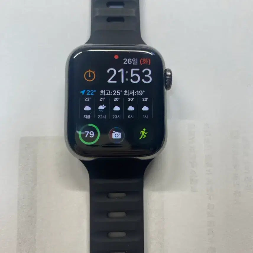 [BUNJANG] Apple Watch Series 6 Stainless Steel Graphite / 애플워치 6 스테인리스 그라파이트 (효율 100%)