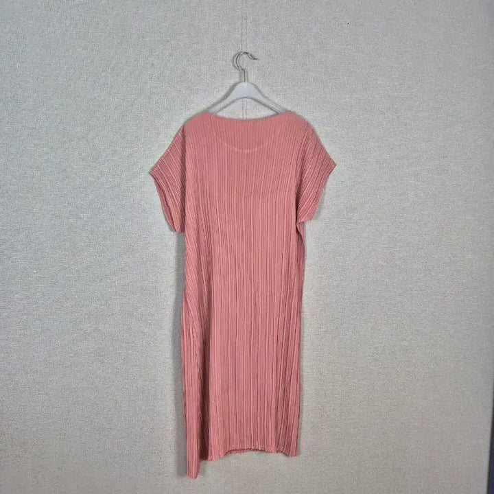 [BUNJANG] Coral Pink Pleated Dress / (