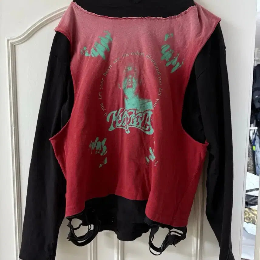 [BUNJANG] Kamiya JEALOUSY BOY Docked Layered Hood Long Sleeve / Kamiya  / JEALOUSY BOY 도킹 레이어드 후드 롱슬리브