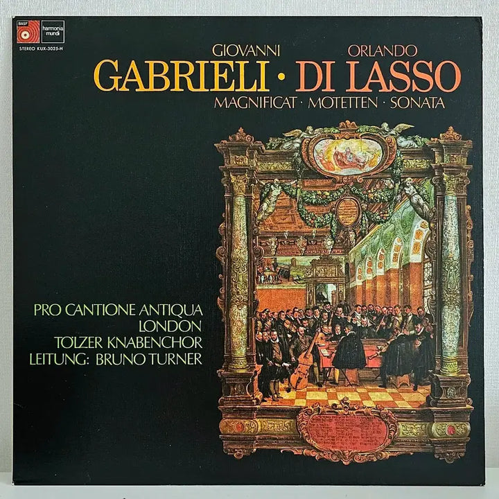[BUNJANG] Harmonia Mundi Giovanni Gabrieli &amp; Orlando di Lasso Magnificat, Motets &amp; Sonatas LP / [하모니아문디]가브리엘리 디 라쏘 마니피캇 모테텐 소나타 LP