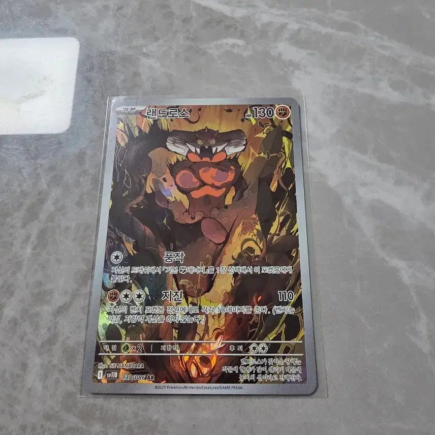 [BUNJANG] Pokemon Card Landorus AR / 포켓몬카드 랜드로스 ar