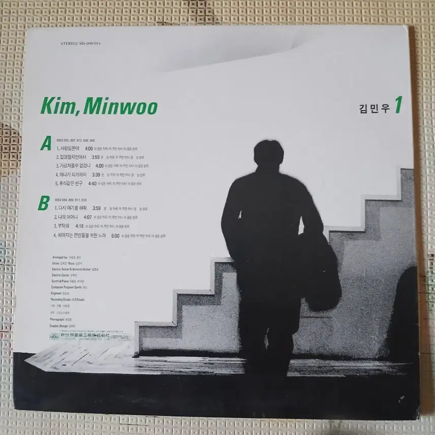 [BUNJANG] Kim Min Woo 1st Album - Sarangilppun-ya / Iryeomyeolcha-an-eseo Vinyl LP / Lp중고 김민우 1집 - 사랑일뿐야 입영열차안에서 음반 판매합니다.