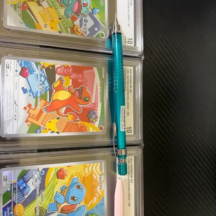 [BUNJANG] Pokemon 30th Anniversary Starter Set Bulbasaur/Charmander/Squirtle CGC Graded Cards / 30주년 스타팅 북미판 이상해씨/파이리/꼬부기 brg10 카드검색번호연번
