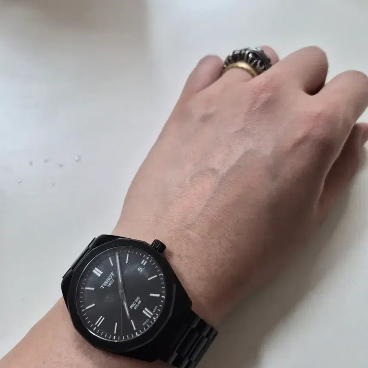 [BUNJANG] Tissot PRC 300 Solar Black Watch / 티쏘 PRC 300 솔라 블랙 시계