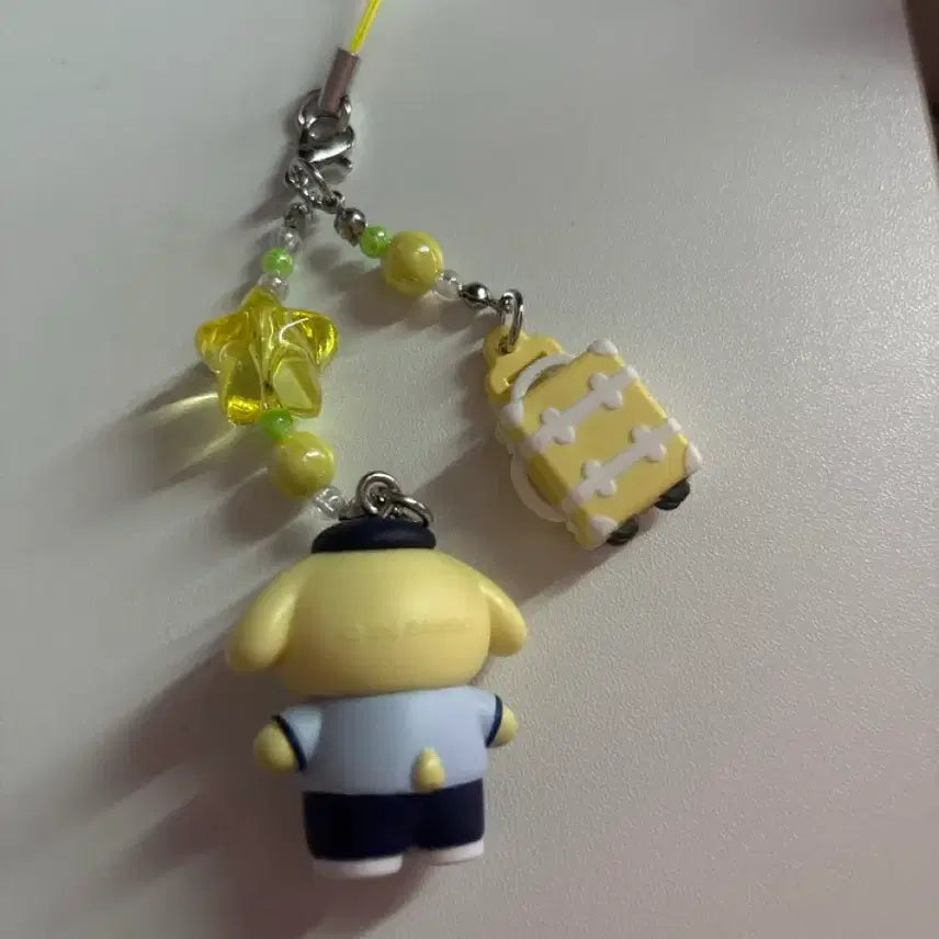 [BUNJANG] Pompompurin Sanrio Gakuen Kirameki Strap Keychain / 폼폼푸린 산리오 학원 키라메키 스트랩 키링