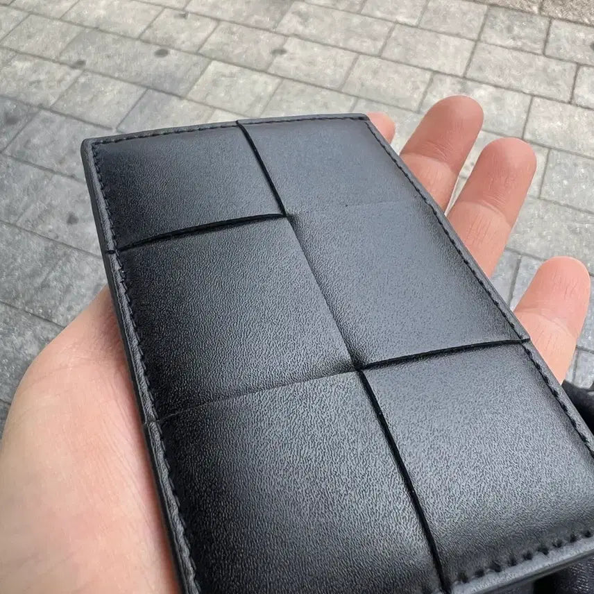 [BUNJANG] Bottega Veneta Intrecciato Card Holder Black / 보테가 베네타 카드지갑 블랙