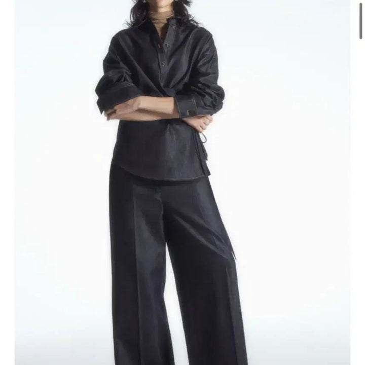 [BUNJANG] COS Tailored Wide Leg Denim Trousers / COS 테일러드 와이드 레그 데님 트라우저