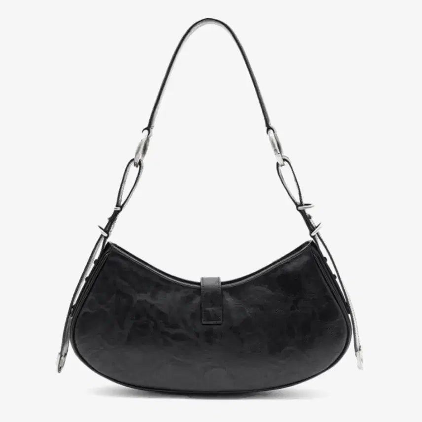 [BUNJANG] Insilence Woman Faux Leather Buckle Shoulder Bag / 인사일런스 우먼 포우레더 버클 숄더백