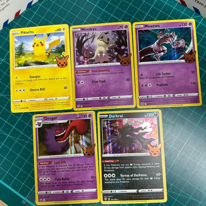 [BUNJANG] Trick or Trade Halloween Pokemon Card 5-Card Set / [프로모] Trick or Trade 포켓몬카드 할로윈 5종 세트
