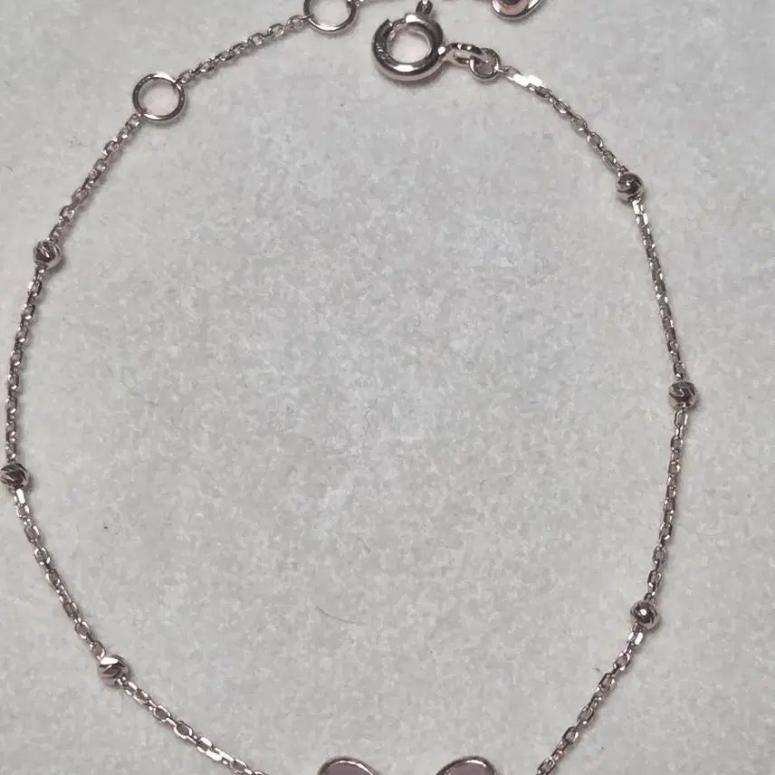 [BUNJANG] Ribbon Chain Bracelet (Rose Gold / Silver) / 리본 체인 팔찌 로즈골드 실버팔찌 (새상품