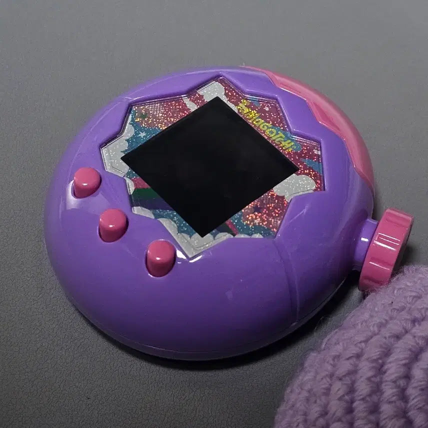 [BUNJANG] Tamagotchi Paradise Purple + Knit Case / 다마고치 파라다이스 퍼플 + 뜨개 케이스