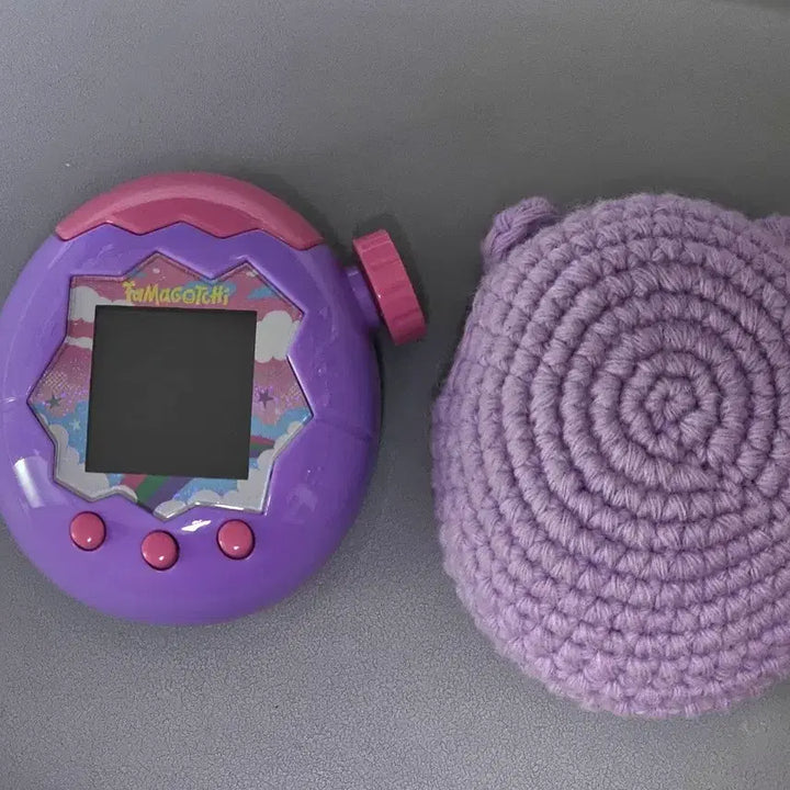 [BUNJANG] Tamagotchi Paradise Purple + Knit Case / 다마고치 파라다이스 퍼플 + 뜨개 케이스