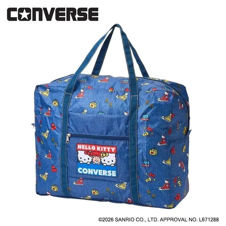 [BUNJANG] Plaza Limited Edition Hello Kitty x Converse Travel Bag / PLAZA 한정 키티 컨버스 콜라보 트래블백