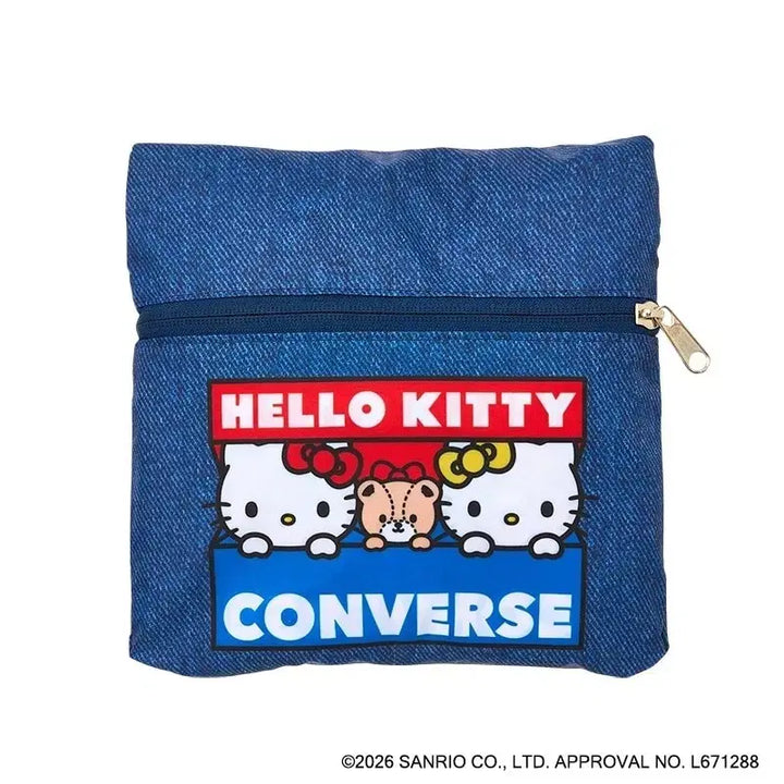 [BUNJANG] Plaza Limited Edition Hello Kitty x Converse Travel Bag / PLAZA 한정 키티 컨버스 콜라보 트래블백