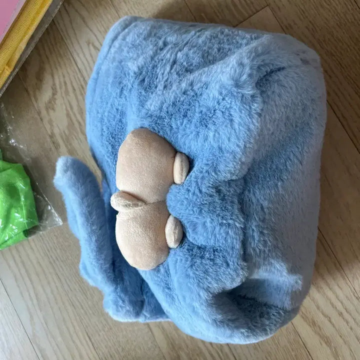 [BUNJANG] Crayon Shin-chan Plush Bag - Light Blue / 크레용 신짱 짱구 봉제인형 하늘색 가방
