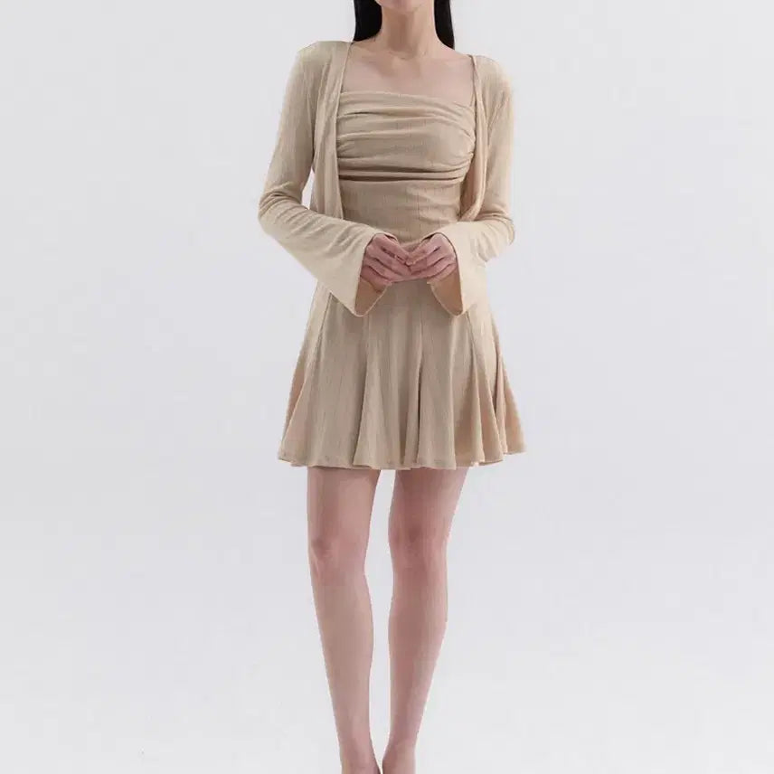 [BUNJANG] Grace Yu Joy Mini Skirt Beige L / 그레이스유- 조이 미니스커트 L사이즈
