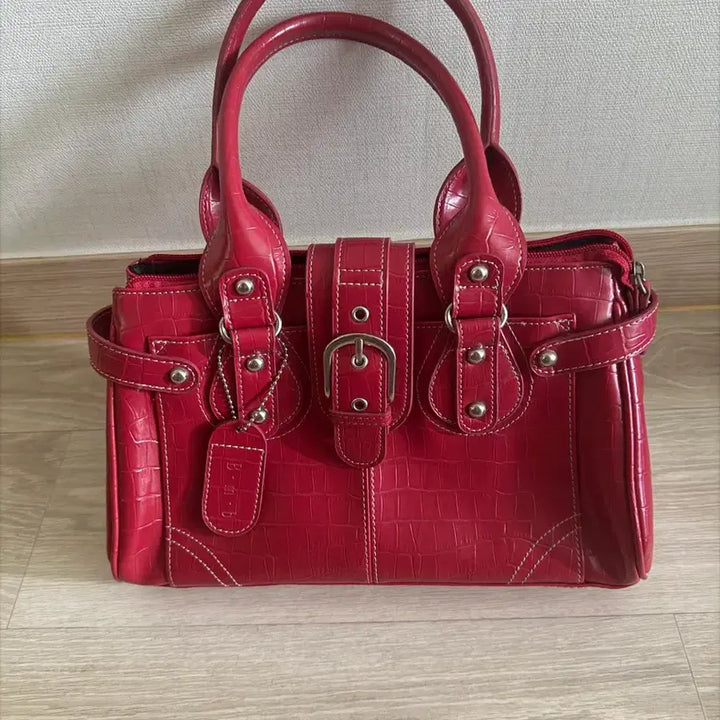[BUNJANG] Red Handbag Tote Bag / 레드 핸드백 토트백