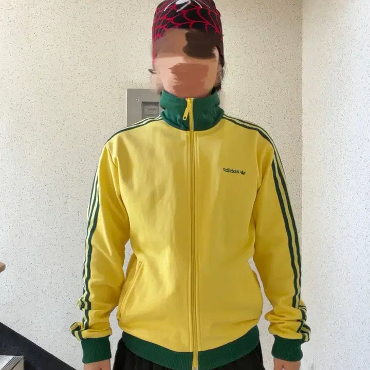 [BUNJANG] Adidas Yellow Green Track Jacket / 아디다스 져지 옐로우 그린
