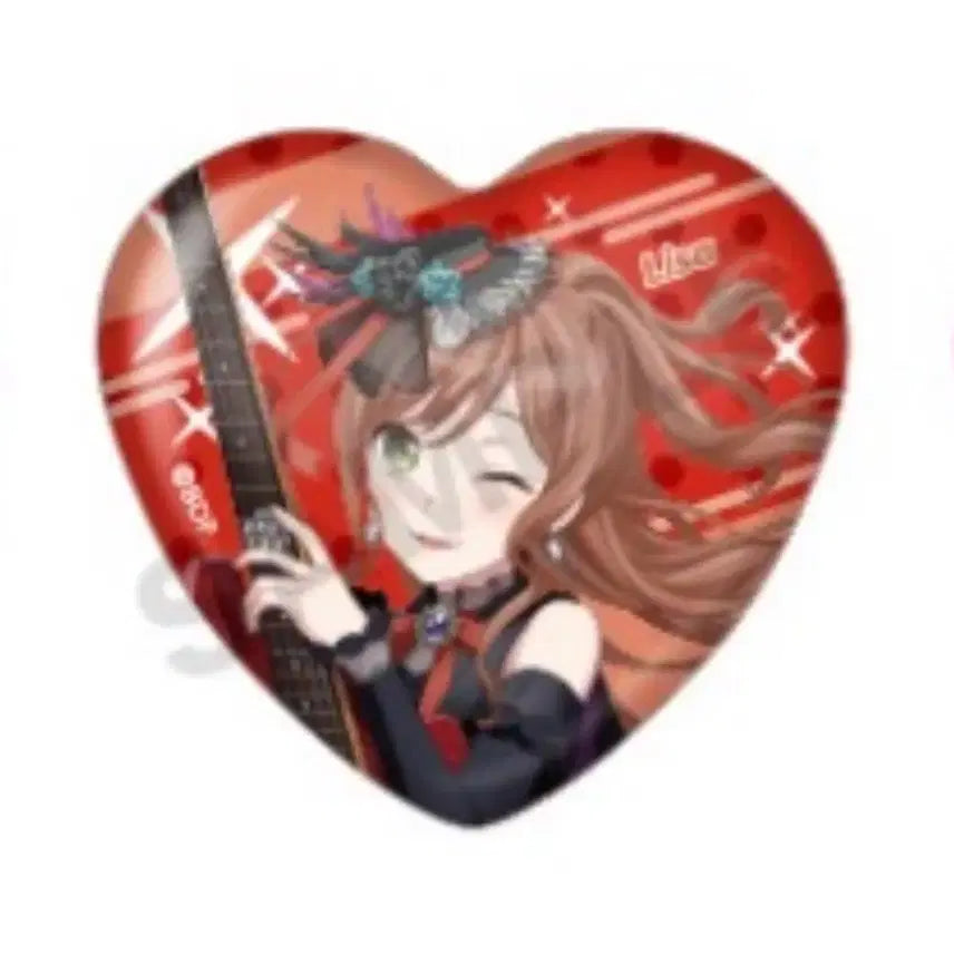 [BUNJANG] BanG Dream! Girls Band Party! Roselia Imai Lisa 10th Anniversary Heart Can Badge / 뱅드림! 걸즈 밴드 파티! 하트 캔뱃지 로젤리아 이마이 리사 10주년