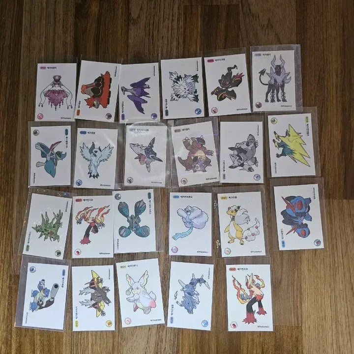 [BUNJANG] Pokemon Mega Bread Stickers Bundle (23 pcs) / 포켓몬띠부씰 메가띠부씰 23장 일괄판매합니다