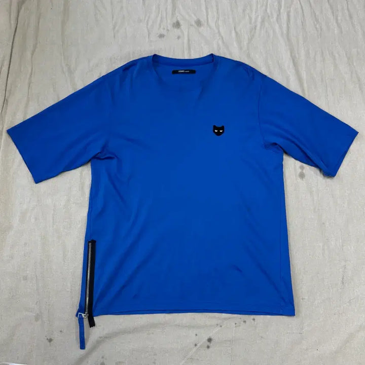 [BUNJANG] Zero G Songzio Side Zip Blue Short Sleeve T-Shirt L / 지제로 송지오 사이드지퍼 블루 반팔 L