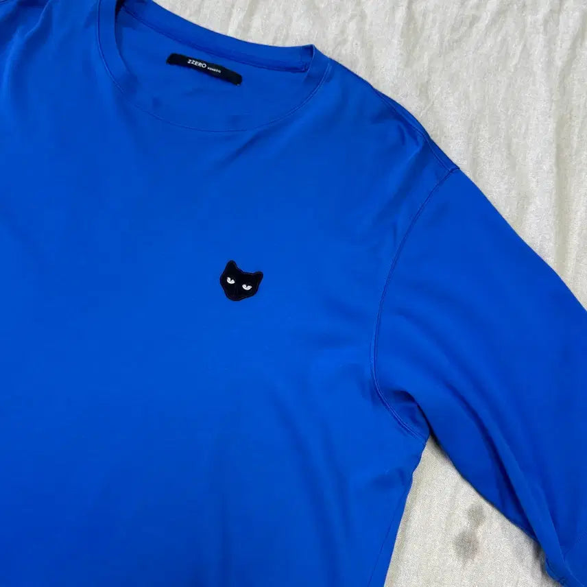 [BUNJANG] Zero G Songzio Side Zip Blue Short Sleeve T-Shirt L / 지제로 송지오 사이드지퍼 블루 반팔 L