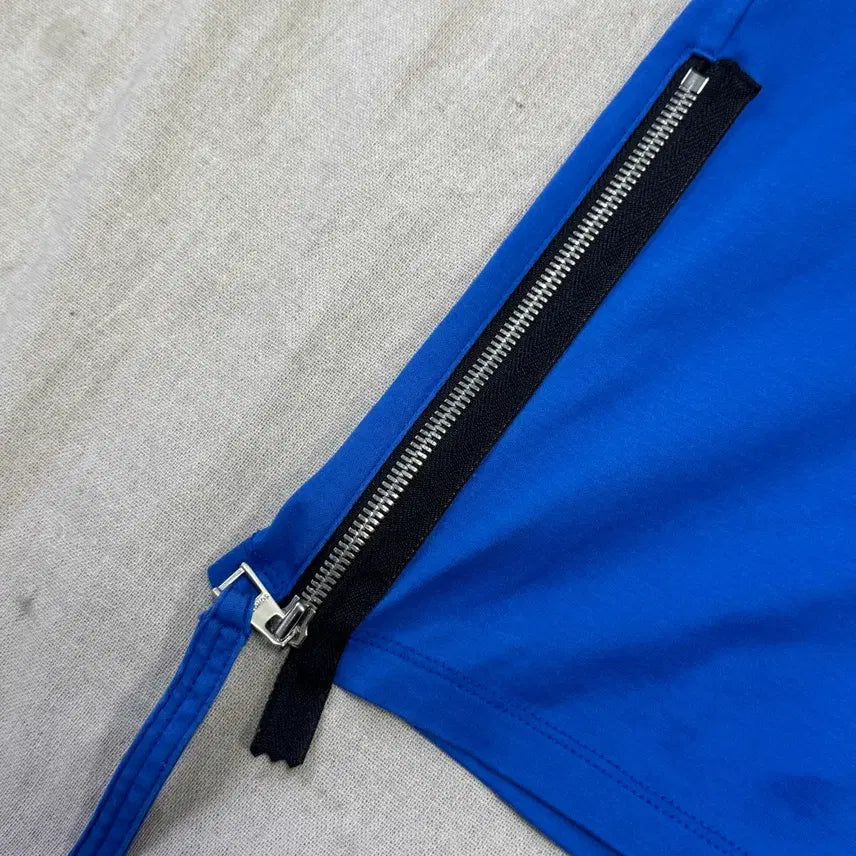 [BUNJANG] Zero G Songzio Side Zip Blue Short Sleeve T-Shirt L / 지제로 송지오 사이드지퍼 블루 반팔 L