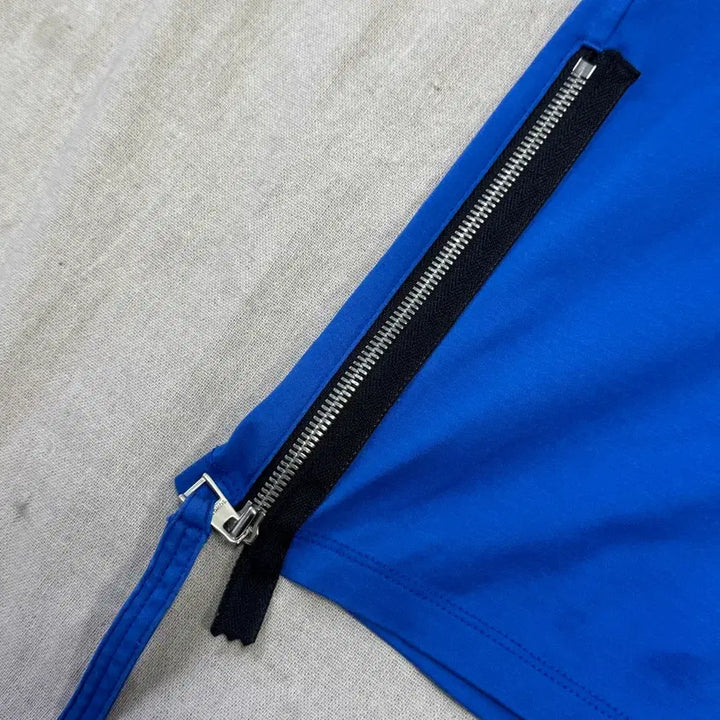 [BUNJANG] Zero G Songzio Side Zip Blue Short Sleeve T-Shirt L / 지제로 송지오 사이드지퍼 블루 반팔 L