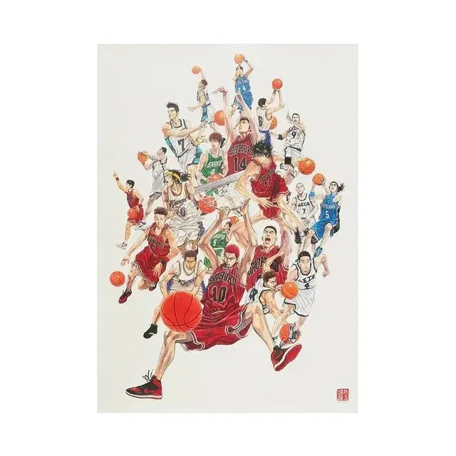 [BUNJANG] Slam Dunk Jump Shop Original Art Poster (A1 Size) / 슬램덩크 점프샵 원화 포스터 소장 미개봉