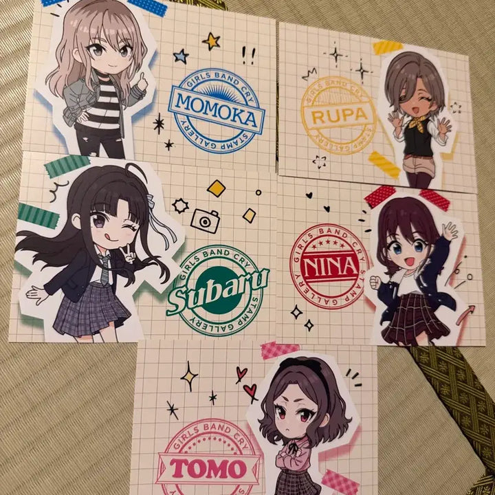 [BUNJANG] Kawasaki Girls Band Cry Stamp Gallery Merchandise Set / 카와사키 걸즈 밴드 크라이 스탬프 갤러리 특전 지류 굿즈 세트