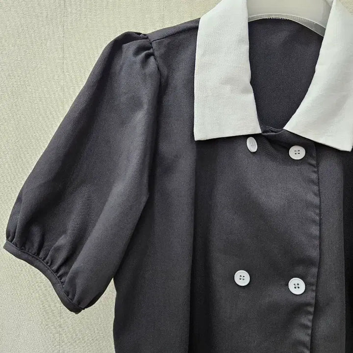 [BUNJANG] Puff Sleeve Cropped Blouse Jacket / 퍼프 크롭블라우스겸 자켓