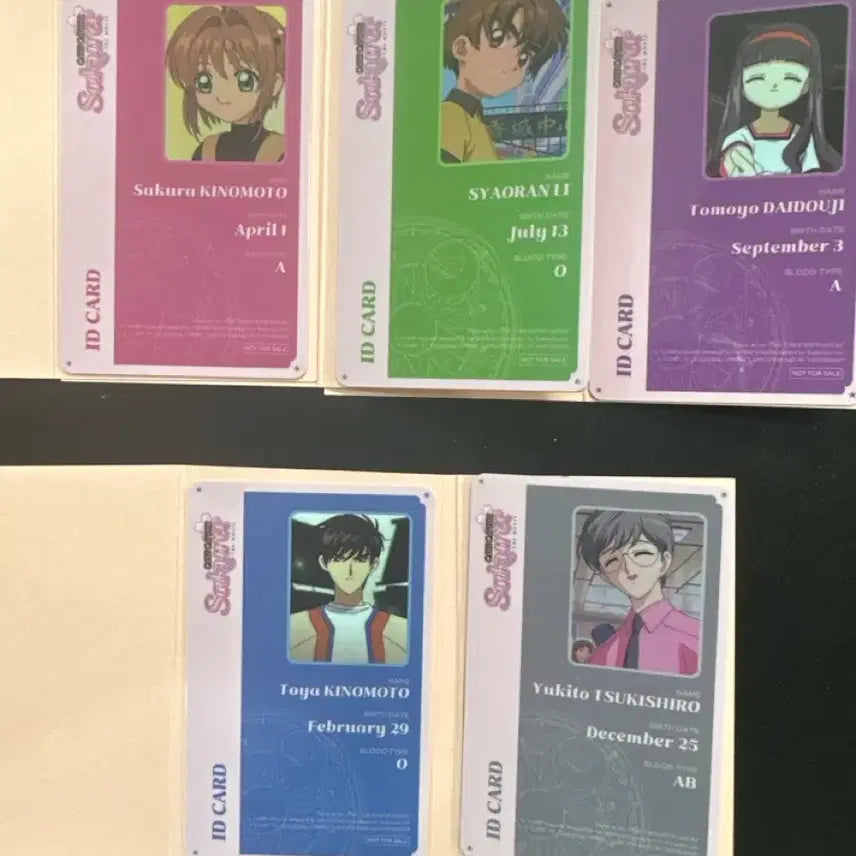 [BUNJANG] Cardcaptor Sakura ID Card Set / 메가박스 3주차 카드캡터 사쿠라 ID 카드 세트