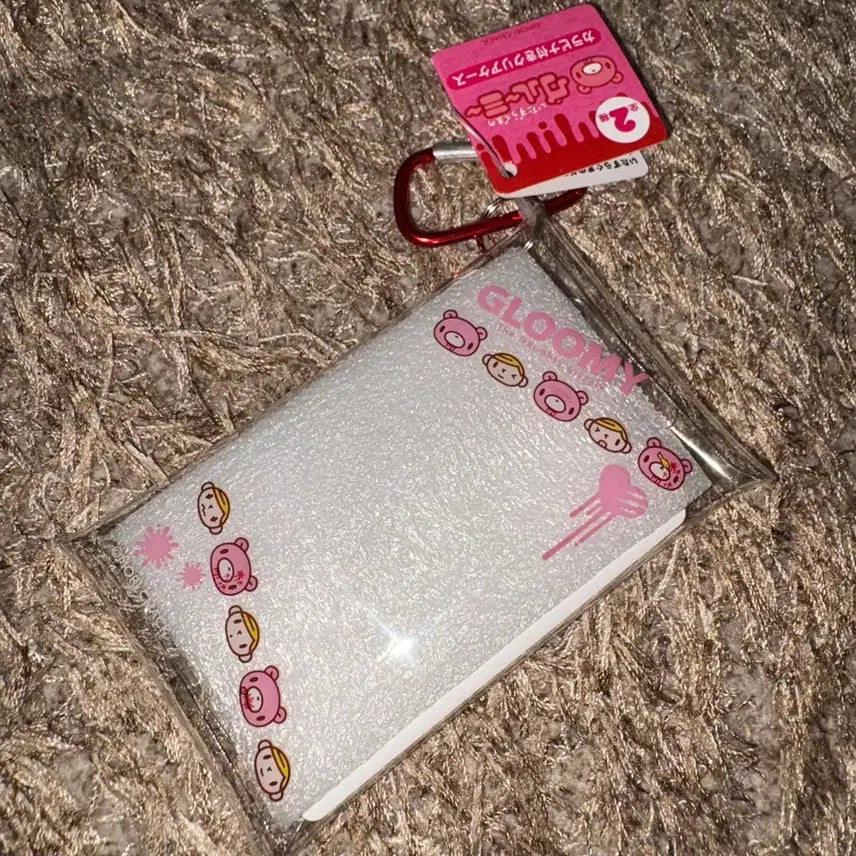 [BUNJANG] Gloomy Bear Carabiner Clear Case / 글루미베어 카라비너 달린 클리어케이스 미사용